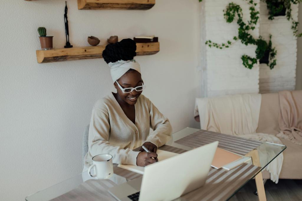 Mom Working Remotely From Home