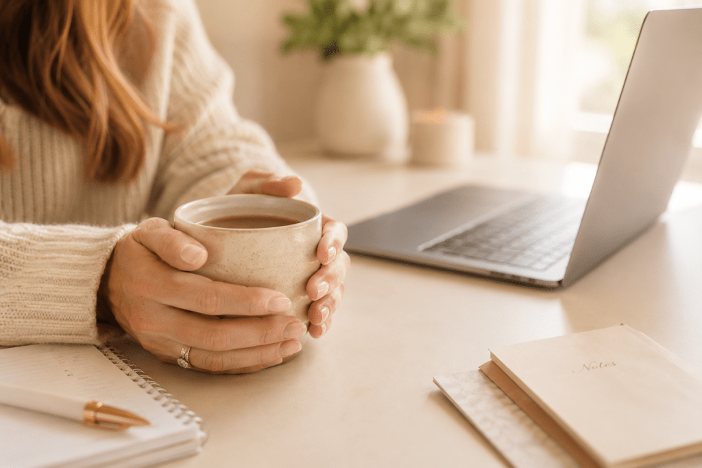 work from home mom morning routine — starting the day with intention and focus